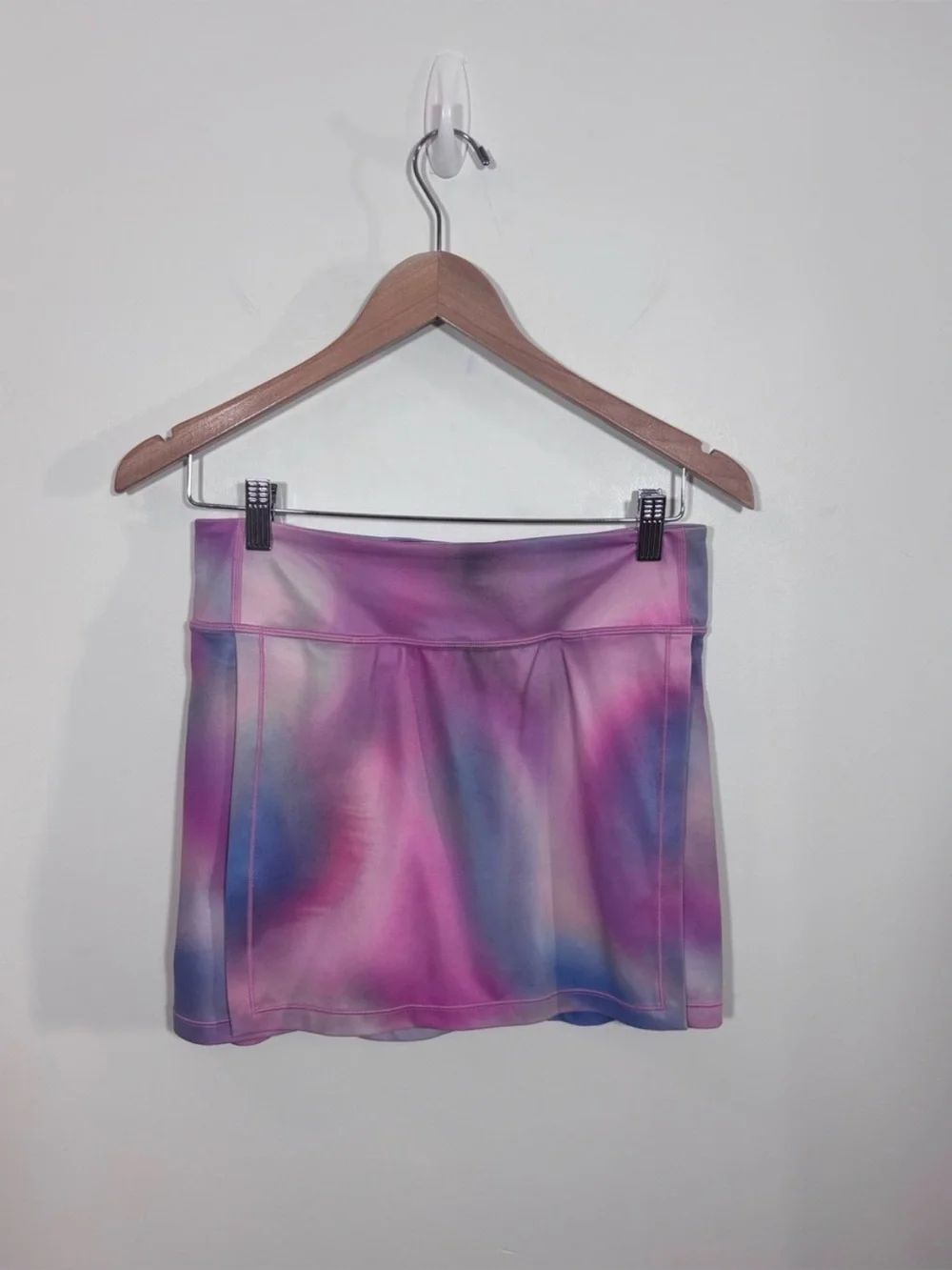 Athleta Girl Goal Getter Skort XL/14 Tie Dye Pink Purple Blue Shorts